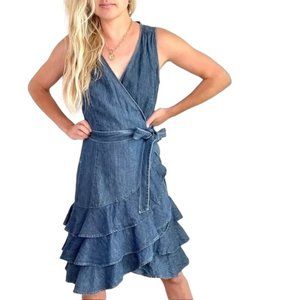 LRL Ralph Lauren Jeans Co Sleeveless Tiered Ruffle